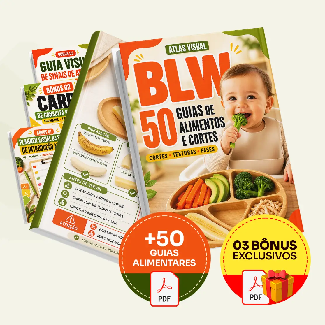 Atlas Visual BLW com os três bônus